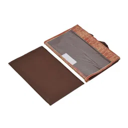 Kuber Industries Set Of 3 Brown Solid Multipurpose Organisers With Lid image 2