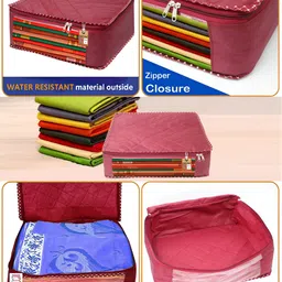 atorakushon Maroon Set of 6 Reusable Multi-Utility Organisers image 4
