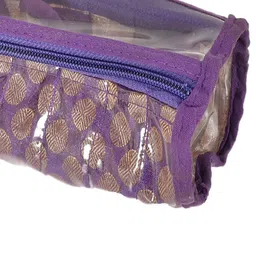 Kuber Industries Set Of 3 Purple Printed Bangle Organizer With 10 Compartments Organisers image 3