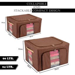 Kuber Industries Brown 2 Pieces Regular Drawer Organisers image 3