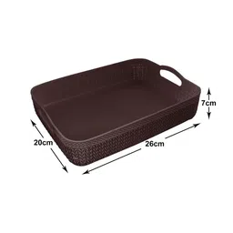 Kuber Industries Set of 2 Grey & Brown Self Design  Organisers image 4