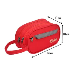 Kuber Industries Set of 2 Red Toiletry Kits image 2