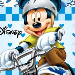 Kuber Industries Set Of 2 Blue & White Mickey Mouse Printed Storage Boxes image 3