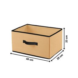 Kuber Industries Set Of 6 Solid Rectangular Foldable Storage Organizers image 3