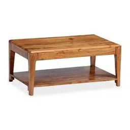 woodenmood Harley Rectangular Solid Wood Coffee Table in Semi Gloss Finish-picture-19