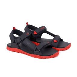 ASIAN Men Black Textured Synthetic Leather Sports Sandals-picture-11
