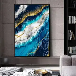 art street Deep Sea Multicolour Synthetic Wood Wall Art-picture-14