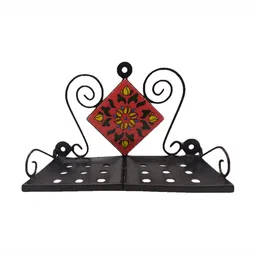 INDIA MEETS INDIA Red & Black Printed Holder-picture-12
