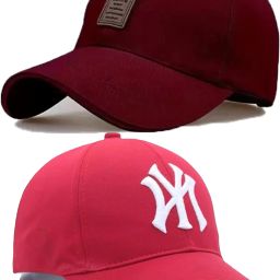 Solid, Self Design, Embroidered Sports/Regular Cap-image-82