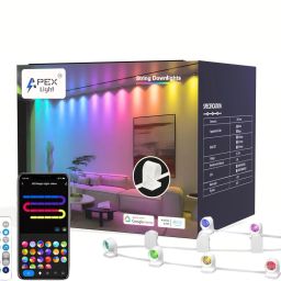 APEX LIGHT RGBIC String Light, Smart LED String Lights Works with Alexa, Color Changing Ceiling Lamp-image-10