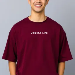 Men Printed Round Neck Cotton Blend Red T-Shirt-picture-10