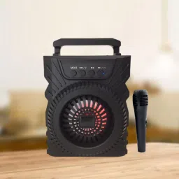 Clairbell Bluetooth Speaker with Karaoke Mic, 6Hrs Playtime Support SD Card/Aux/USB Z66 5 W Bluetooth Party Speaker-image-27