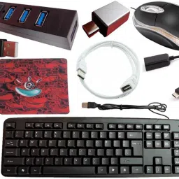 ANJO USB Keyboard-LED Mouse-Mouse Pad-2.0 Hub-Cleaner-OTG Micro&C-Ext Cable 1.5m Combo Set-14