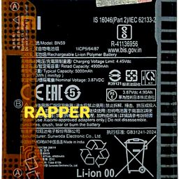 RAPPER Mobile Battery ForMI Xiaomi Redmi Note 10 | Redmi Note 10S BN59 5000mAh-image-24