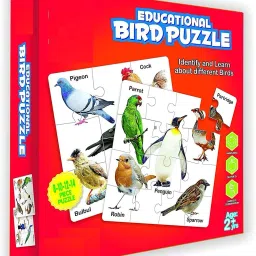 Educational jigsaw bird 44 pieces for kids-multicolour-image-0