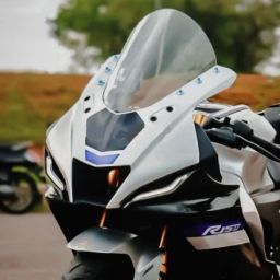 Yamaha R15 V4 M Indonesian Bubble Visor Transparent White Bike Windshield-98