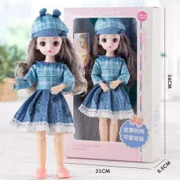 Cute Doll with Gift Box - 30Cm - Multicolor - Music Doll - Pack of 1-image-46