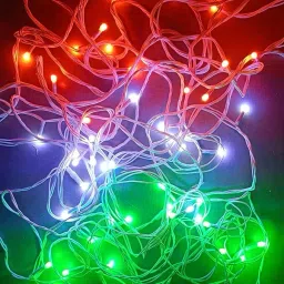 mprow 42 LEDs 11 m Multicolor Steady Bulb Rice Lights image 2