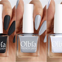 Nail Polish Combo | Long Wear, Quick Dry Nail Paint (Let's Magic Happen) Black, Dark Grey, White-image-39