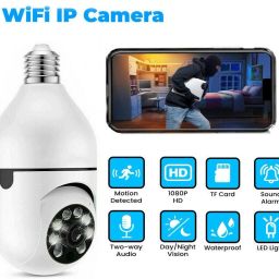 AVOIHS Wireless WiFi Bulb Holder SPY 5.0MP CCTV Camera Night Vision Remote Live Viewing Security Camera-image-76