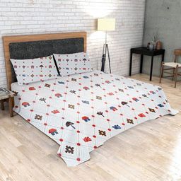 sj designer 180 TC Cotton King Printed Flat Bedsheet-picture-43