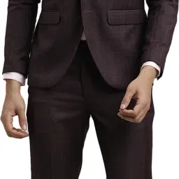 Men Two Piece Checkered Suit-image-26