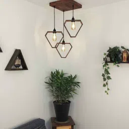 symplify Hexar Brown Wooden Cluster Hanging Lamp-picture-22