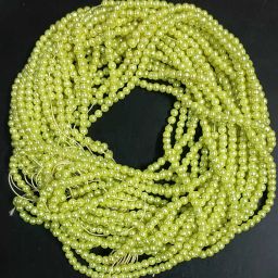 3mm plastic round beads for all purpose light green/apple green Beads-image-8
