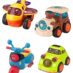 Friction Powered Push and Go Toys mini multi colour ( Pack of - 4 set )-27