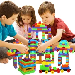 aexoniz toys 200 Pcs Building Blocks Shapes Educational Learning Block Toy (JP6VKCZ) image 3