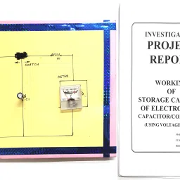Storage Capacity of Electrolytic Capacitor Using Voltmeter Physics Project Educational Electronic Hobby Kit-12