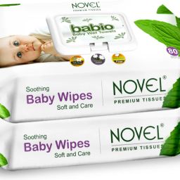 Baby Wipes 80 Sheets pack of 2/with Lid-14