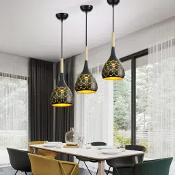 Hanging lights for Bedroom, Kitchen, Hall and Living room (Pack of 3) Pendants Ceiling Lamp-29