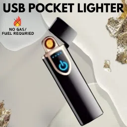 USB Cigarette Lighter for Smoking Windproof Slim Lighter with Fingerprint I193 USB Cigarette Lighter for Smoking Windproof Slim Lighter with Fingerprint I193 Pocket Lighter-4