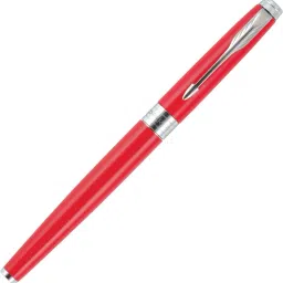 parker Aster Matte Red, Chrome Trim, Medium Nib Fountain Pen image 3