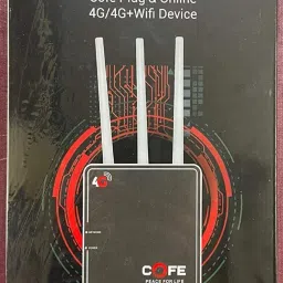 COFE 4G Wifi 4G Router 2.4 GHz 2.4 Mbps Wifi Speed Single Band External Antenna Ethernet (Cable Broadband), MiFi (Sim Based)-24