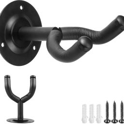 Adjustable Guitar Wall Hanger with Rotating Neck Grip for All Guitars Hanger Grip For Guitars, Ukeleles Pack of 1-image-14