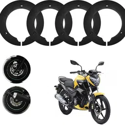 sunriders Bike Wheel Cover 17 Inch For Tvs Raider 125 Black Half Pack of 4 Pc Wheel Cover For NA NA-picture-26