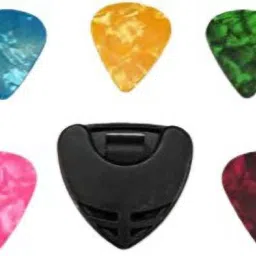 5 Picks +Holder Guitar Pick-image-52