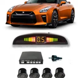 JJB438 Black Car Reverse Parking Sensor with LED Display 4 Sensor A438 Parking Sensor-image-2