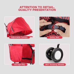 flipzon Stroller and Handy Pram for Baby,Kids - Portable Buggy for Kids, Buggy Pram image 3