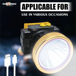 pick ur needs 200W Laser Rechargeable Headlamp With Straps For Outdoor Usage 3600 mAh Battery 5 hrs Torch Emergency Light image 3