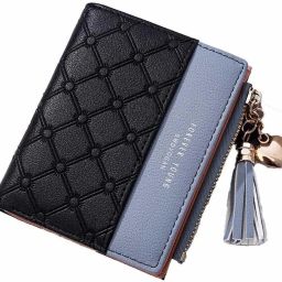 Women Black Artificial Leather Wallet - Mini-26