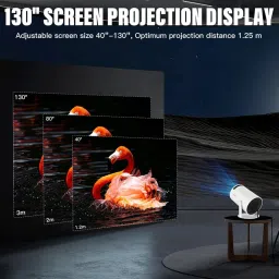 Hespa LED Smart Projector with 1080p HD, 270° Rotation & 4K Support (2000 lm / Remote Controller) Portable Projector image 5