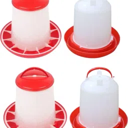 semi auto small birds' feeder 1.5kg drinker 1.5 ltr =4 pcs Common Bird Feeder-6
