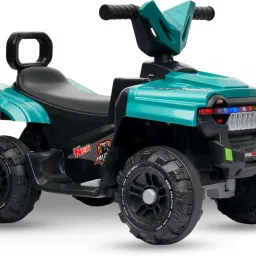 Battery Operated Musical Ride on Car for 3 to 8 Year Kids with Foot Accelerator Backrest & Music Button Tricycle-11