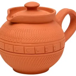 Handmade Terracotta Clay Milk Sugar Pot Tea Kettle for Serving Tea Urn-image-28