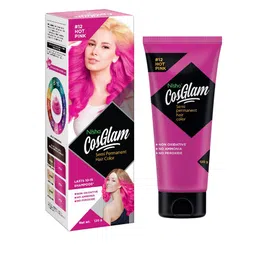 Nisha CosGlam Semi Permanent Hair Color 120 g - Hot Pink 12-picture-41
