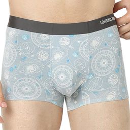 UnderJeans by Spykar Printed Mid Rise Premium Trunks UJNRPTSI102GREY7-picture-11