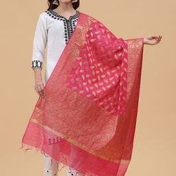 BANJARA INDIA Woven Design Dupatta with Zari-13